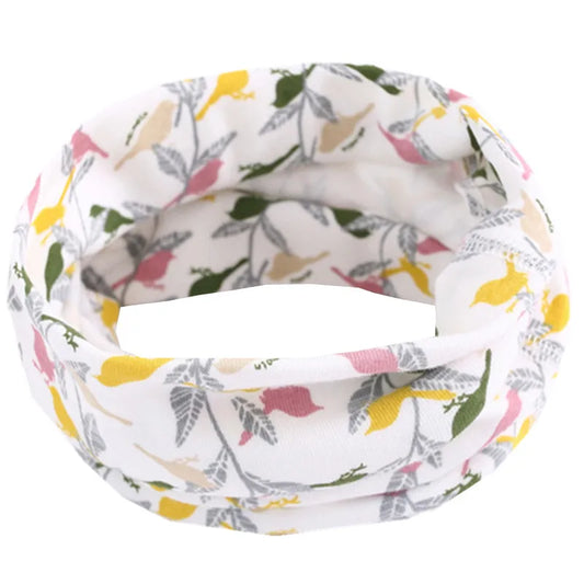 Kids Cotton O-Ring Scarf Winter Neck Warmer for Boys Girls