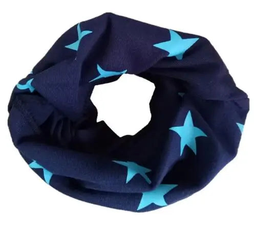 Kids Cotton O-Ring Scarf Winter Neck Warmer for Boys Girls