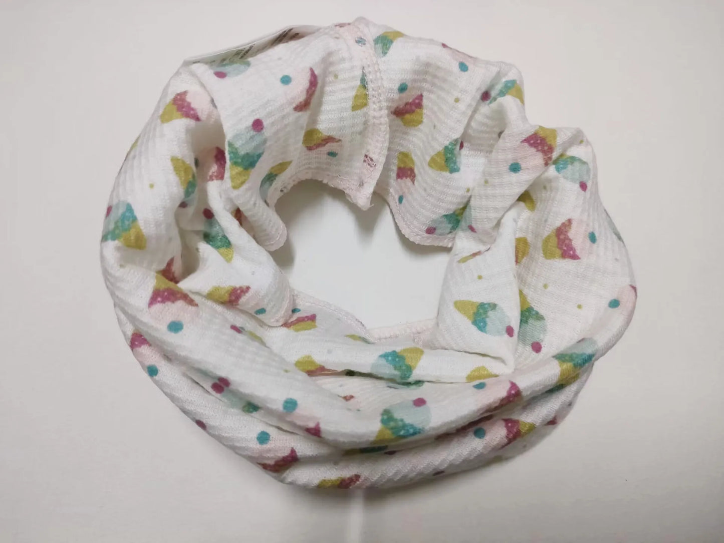 Kids Cotton O-Ring Scarf Winter Neck Warmer for Boys Girls