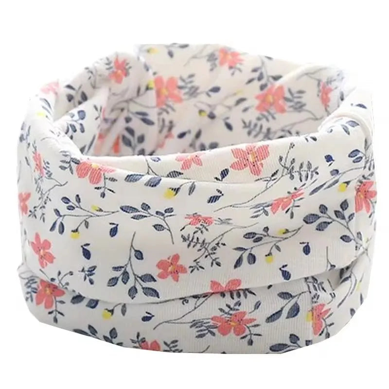 Kids Cotton O-Ring Scarf Winter Neck Warmer for Boys Girls